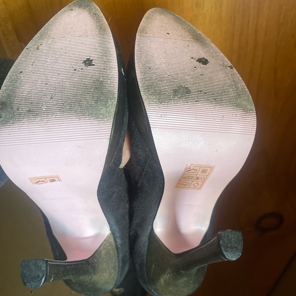 Leg Avenue lolita pirate Anna Black Suede boots y2k - Picture 11 of 13